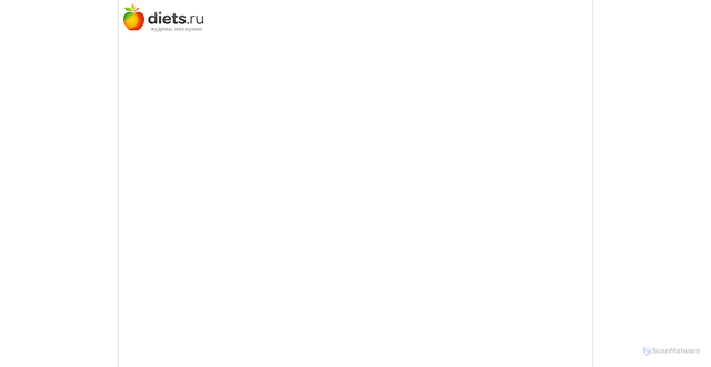 Security scan screenshot of https://diets.ru