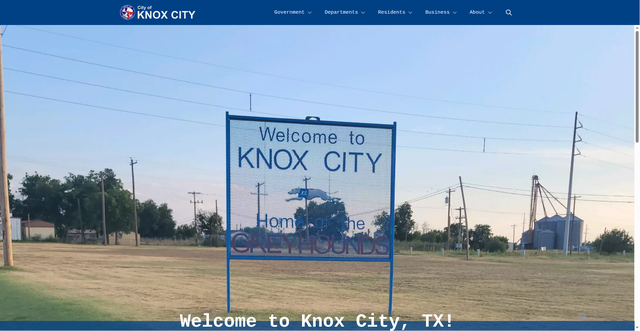 Security scan screenshot of https://knoxcitytexas.gov/
