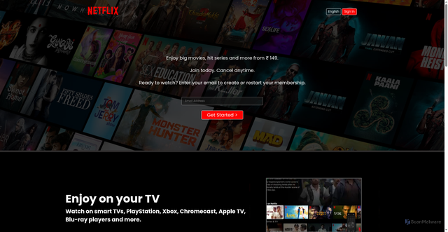 Security scan screenshot of http://www.netflix-ui-clone-two.vercel.app/