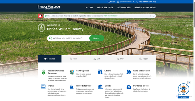 Security scan screenshot of https://pwcva.gov/