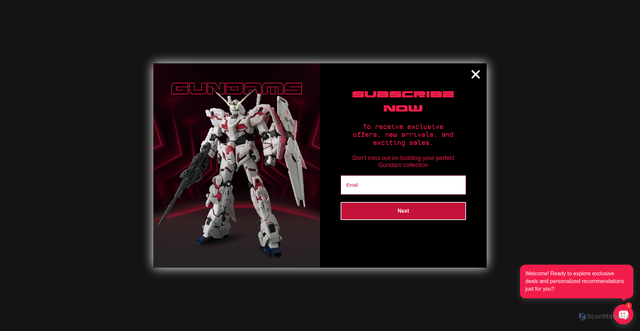 Security scan screenshot of https://gundamplacestore.com/collections/real-grade?srsltid=AfmBOoruFlkzsWuQ-Djgm_FtVCbT0ZPM717VgwjdyEYymec7I6uNz-a0
