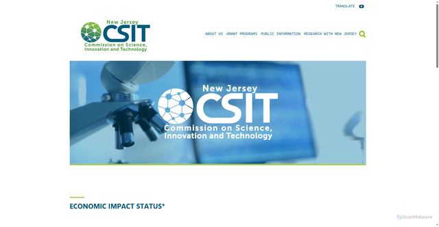 Security scan screenshot of https://www.njcsit.gov/