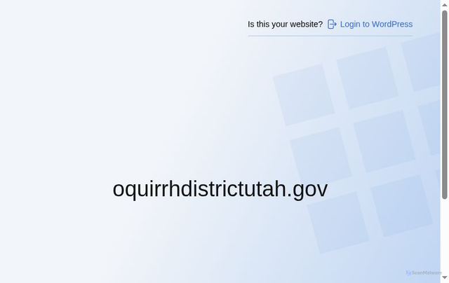 Security scan screenshot of https://oquirrhdistrictutah.gov/
