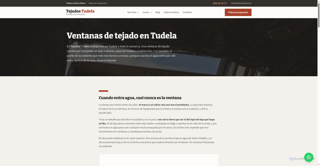 Security scan screenshot of tejadostudela.com