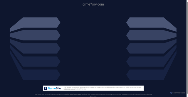 Security scan screenshot of https://crme7srv.com