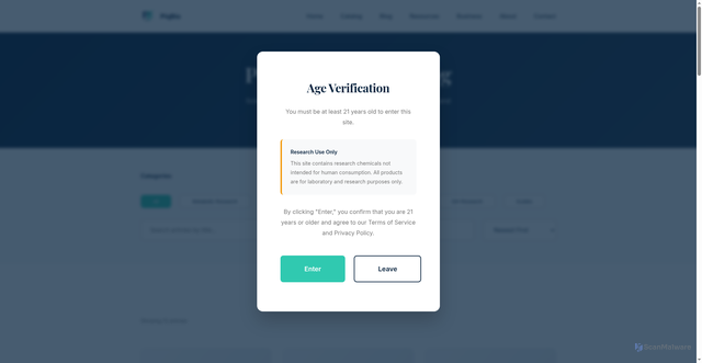 Security scan screenshot of https://piqbio.com/blog.html