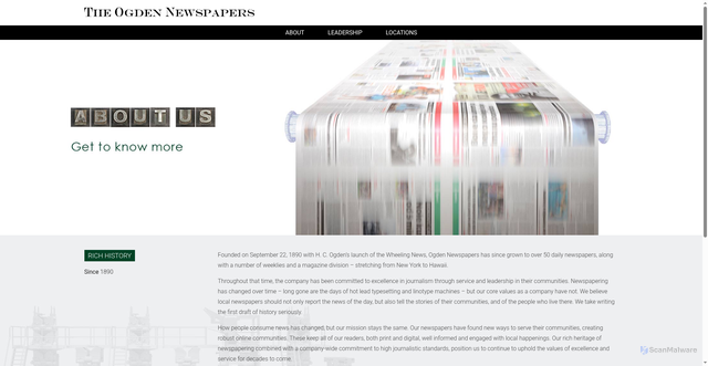 Security scan screenshot of https://ogdennews.com