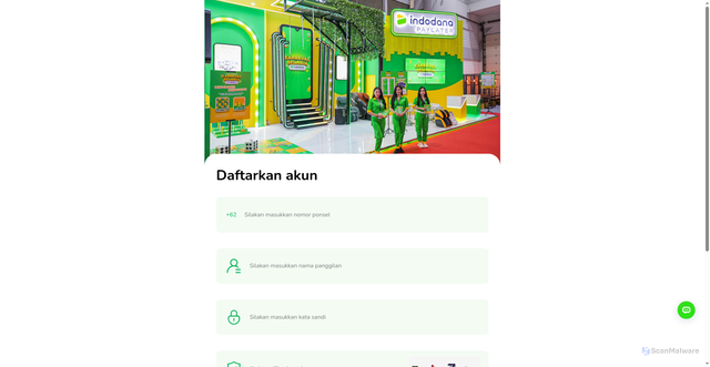 Security scan screenshot of https://indodana.pages.dev/