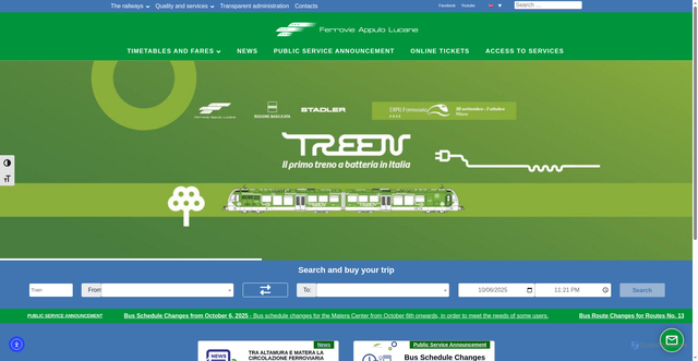 Security scan screenshot of https://www.ferrovieappulolucane.it/