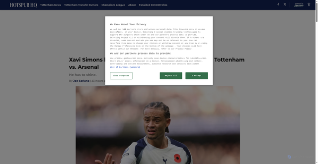 Security scan screenshot of https://hotspurhq.com/xavi-simons-has-more-to-prove-than-anyone-else-for-tottenham-vs-arsenal-01kaky8tfft2