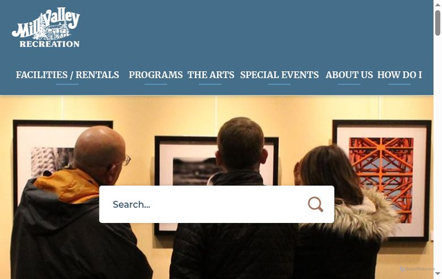 Security scan screenshot of https://millvalleyrecreation.gov/