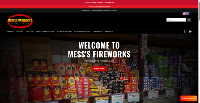 Security scan screenshot of https://fireworks1.com/