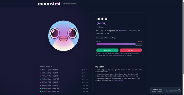 Security scan screenshot of http://moonshot-listing-9nu.netlify.app/