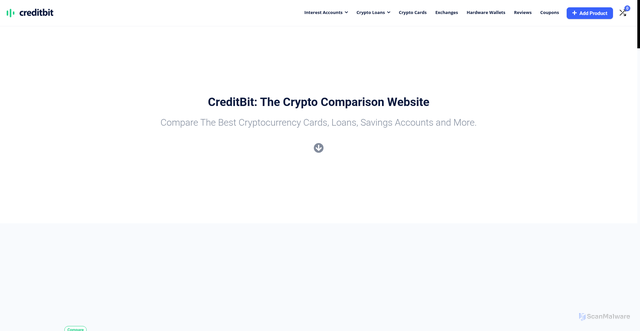 Security scan screenshot of http://creditbit.org/
