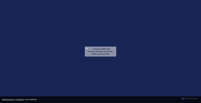 Security scan screenshot of https://frumentum.nl
