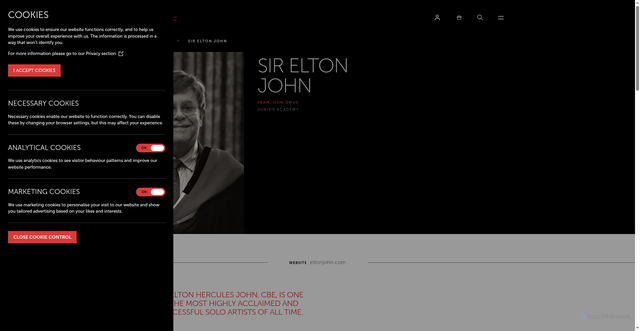 Security scan screenshot of https://www.ram.ac.uk/people/sir-elton-john