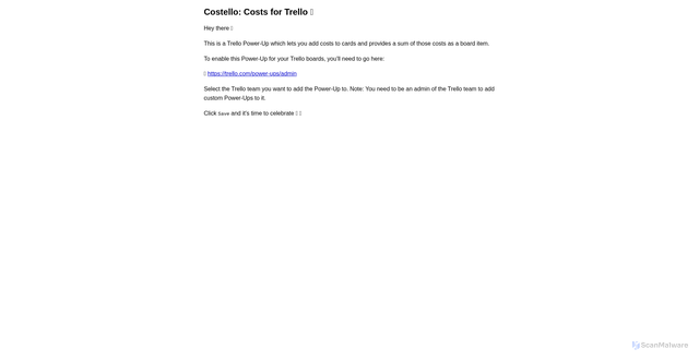 Security scan screenshot of https://trello-costello.netlify.app