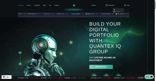 Security scan screenshot of https://quantexiqgroup.com/