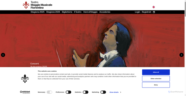 Security scan screenshot of https://www.maggiofiorentino.com/
