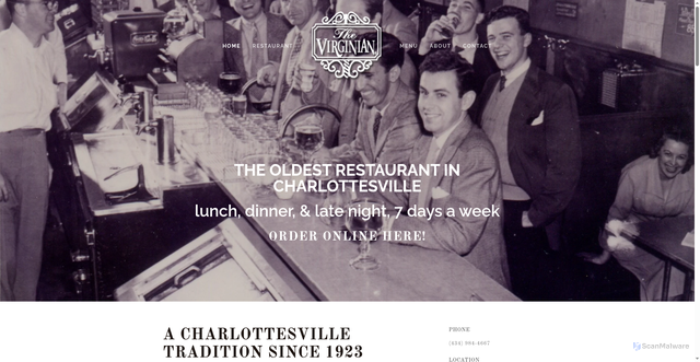 Security scan screenshot of https://www.thevirginiancville.com/