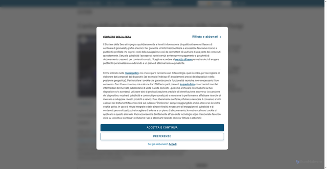 Security scan screenshot of https://video.corriere.it/esteri/l-arrivo-dell-auto-di-nicolas-sarkozy-nel-carcere-della-sante-a-parigi/225477af-7170-40c6-8c2b-50d5fca98xlk
