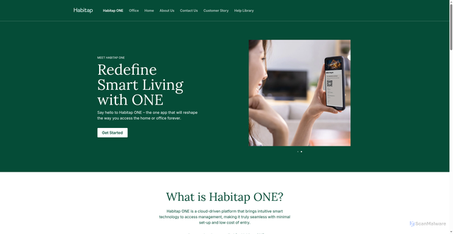 Security scan screenshot of https://habitap.one