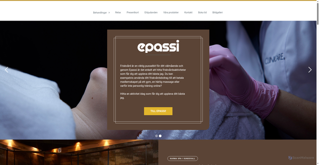 Security scan screenshot of https://karmaspa.se