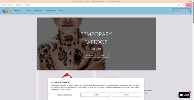 Security scan screenshot of https://duckystreet.com/