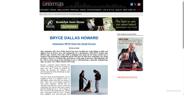 Security scan screenshot of https://newyorklifestylesmagazine.com/articles/2025/07/pe01.html