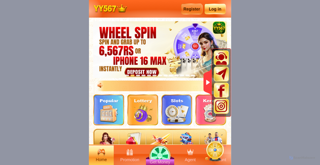 Security scan screenshot of https://www.yy567xa4f.cc/