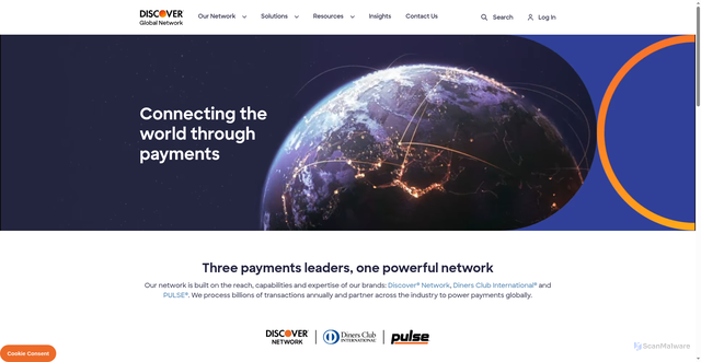 Security scan screenshot of https://discoverglobalnetwork.com