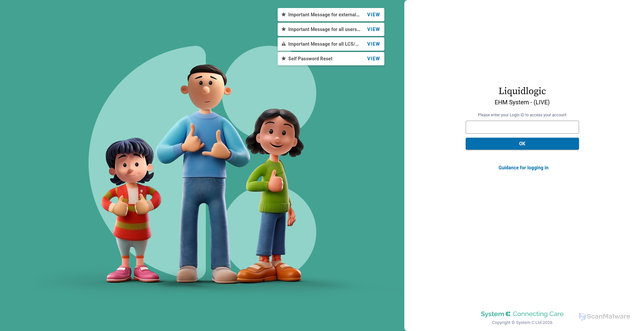 Security scan screenshot of https://csehm.hertfordshire.gov.uk
