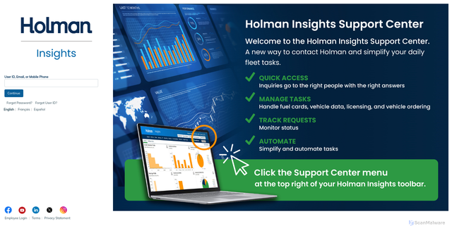 Security scan screenshot of https://ariinsights.arifleet.com