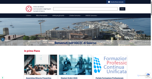 Security scan screenshot of https://salerno.commercialisti.it/