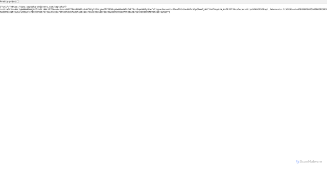Security scan screenshot of https://api.leboncoin.fr