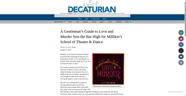 Security scan screenshot of decaturian.com