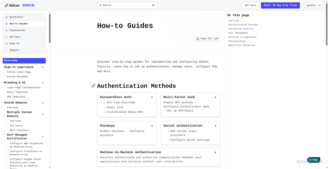 Security scan screenshot of https://ssojet-docs.pages.dev/en/how-to-guides/overview/