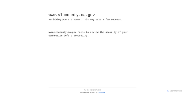 Security scan screenshot of https://www.slocounty.ca.gov/