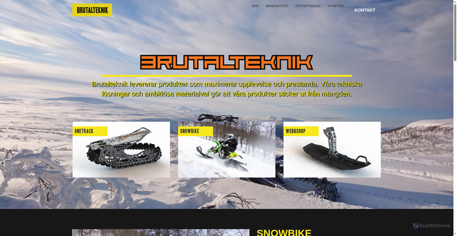 Security scan screenshot of https://brutalteknik.se