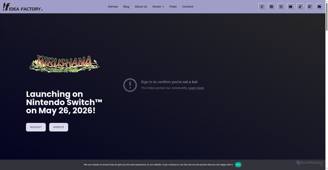 Security scan screenshot of https://ifi.games