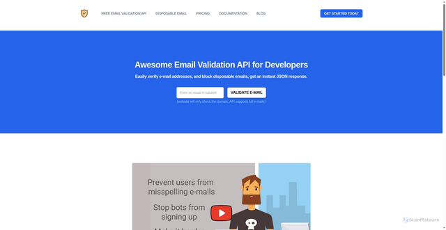 Security scan screenshot of https://check-mail.org