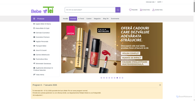 Security scan screenshot of https://bebetei.ro