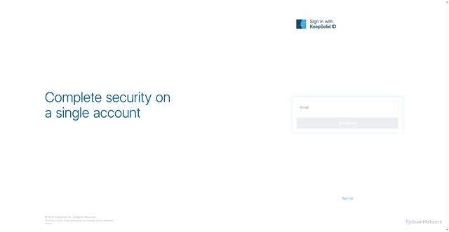 Security scan screenshot of https://id.kswise.plus