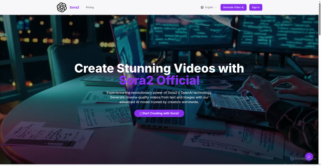 Security scan screenshot of https://sora2web.net/