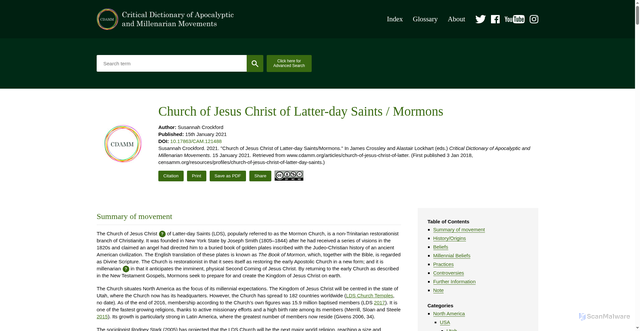 Security scan screenshot of https://www.cdamm.org/articles/church-of-jesus-christ-of-latter