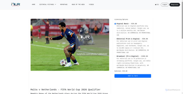 Security scan screenshot of https://www.nurphoto.com/photo/12850042