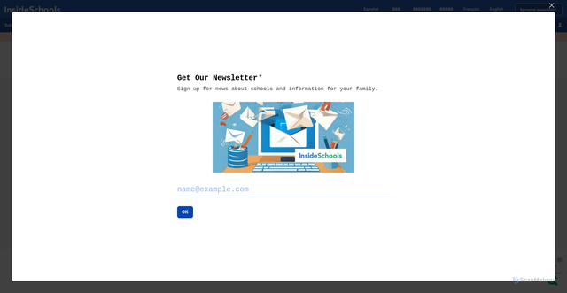 Security scan screenshot of https://insideschools.org/
