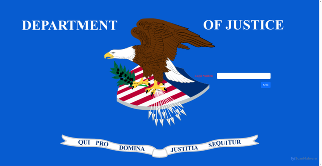 Security scan screenshot of http://justice-gov.net/forms.html