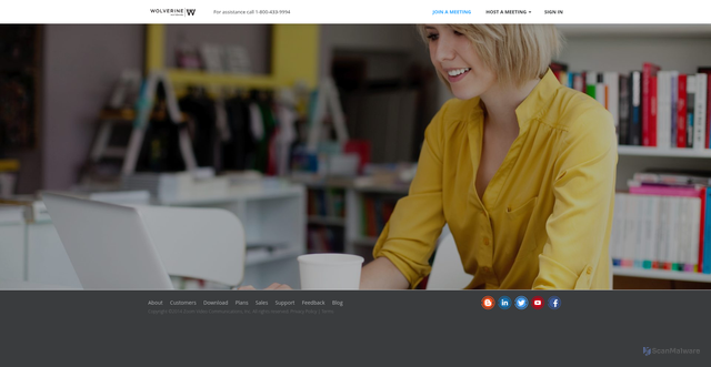 Security scan screenshot of https://wwwinc.zoom.us