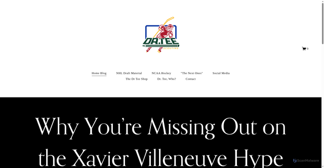 Security scan screenshot of https://www.drteescouting.com/blog/why-youre-missing-out-on-thenbspxavier-villeneuve-hype